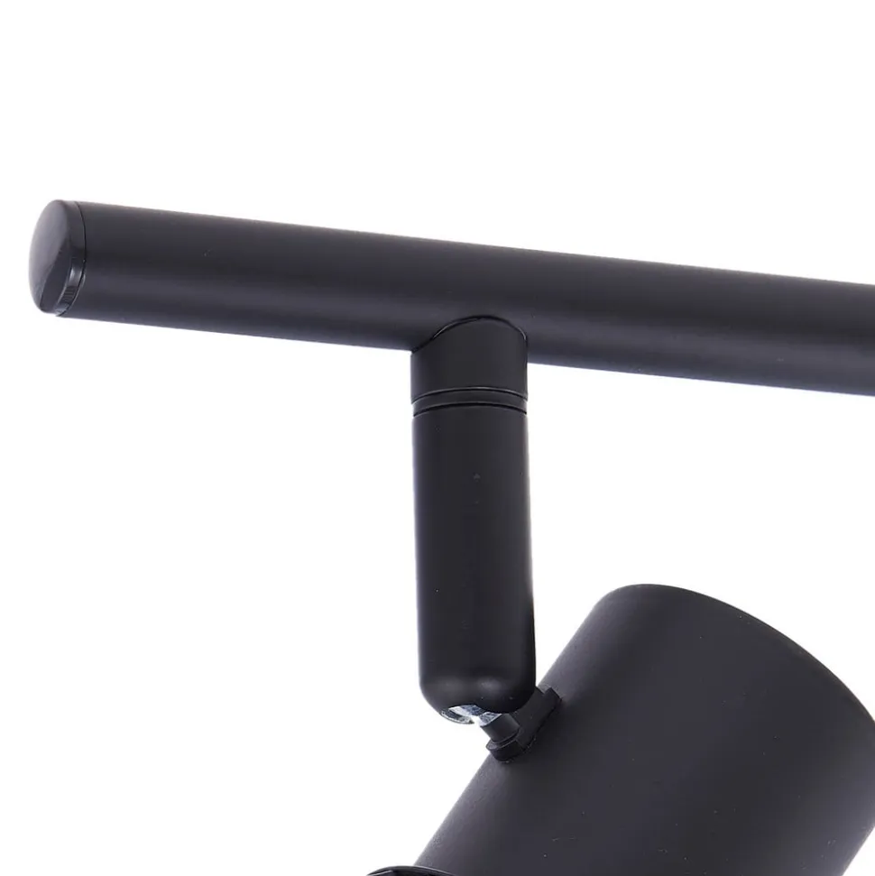 Lindby loftlampe Piena, sort, 6 lyskilder, metal, 150 cm