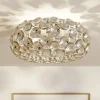 Lindby loftlampe Reza, Ø 48 cm, kromfarvet, E14