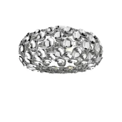 Lindby loftlampe Reza, Ø 48 cm, kromfarvet, E14
