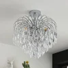 Lindby loftlampe Silino, grå, metal, Ø 40cm, E14