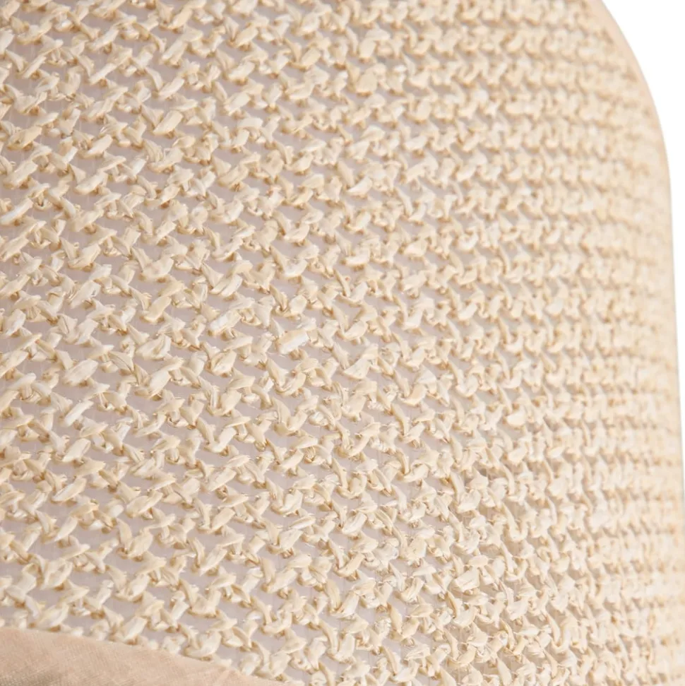 Lindby loftlampe Soula, Ø 26 cm, beige, plast, E27