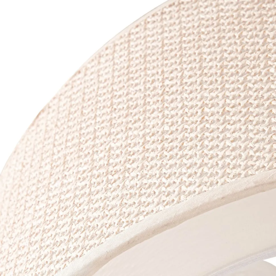 Lindby Loftlampe Soula, Ø 60 cm, beige, plast, E27