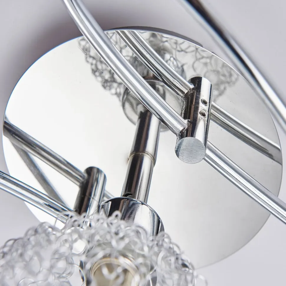 Lindby loftlampe Ticino, 65 cm, 5 lyskilder, metal, glas