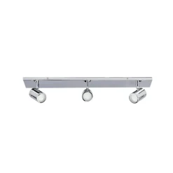 Lindby loftlampe til bad Dejan, 65 cm, 3 lyskilder, krom, IP44