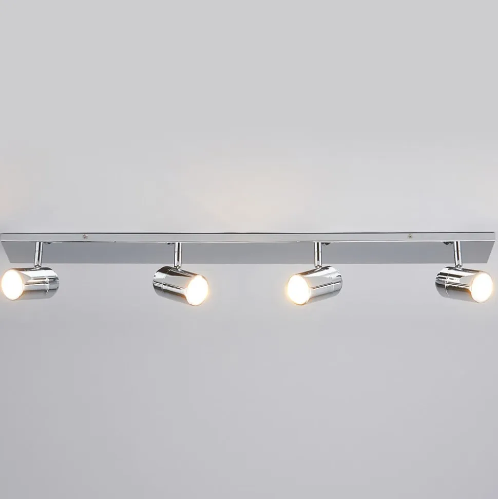 Lindby loftlampe til bad Dejan, 85 cm, 4 lyskilder, krom, IP44