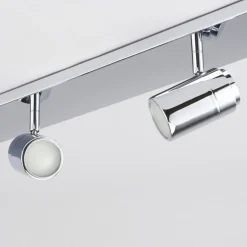Lindby loftlampe til bad Dejan, 85 cm, 4 lyskilder, krom, IP44