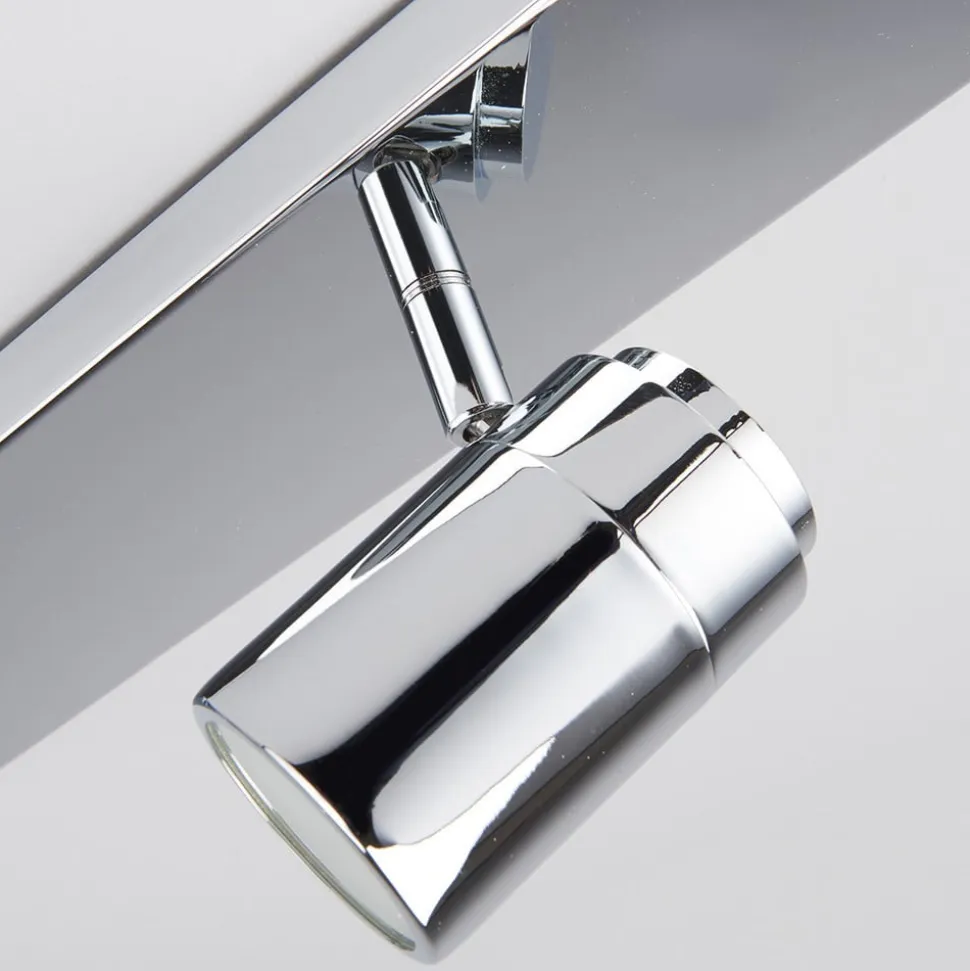 Lindby loftlampe til bad Dejan, 85 cm, 4 lyskilder, krom, IP44