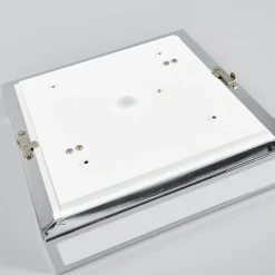 Lindby loftlampe til badeværelset Eniola, 30 cm, hvid/grå, IP44
