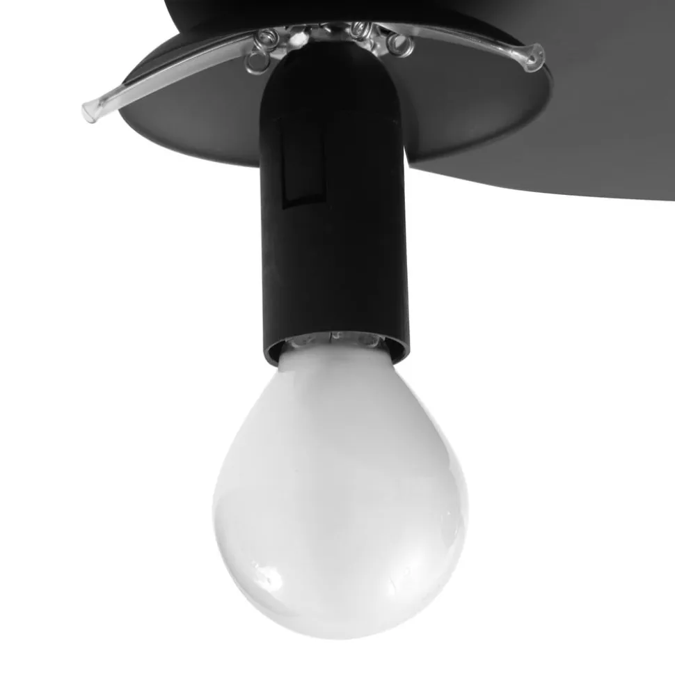 Lindby loftslampe Valentina, E14, grå, glas, Ø 36,6 cm