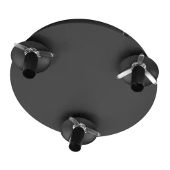 Lindby loftslampe Valentina, E14, grå, glas, Ø 36,6 cm