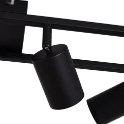 Lindby loftspot Bravius, sort, 6 lyskilder, jern