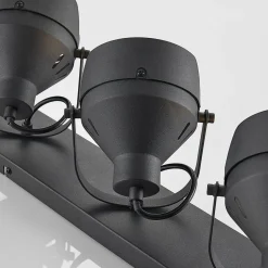 Lindby loftspot Henega, 52 cm, sort, 3 lyskilder
