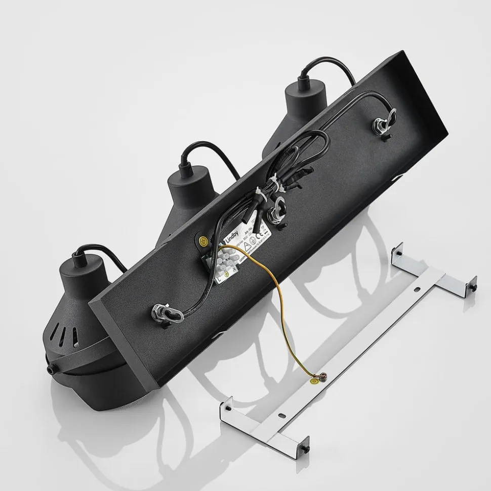 Lindby loftspot Henega, 52 cm, sort, 3 lyskilder