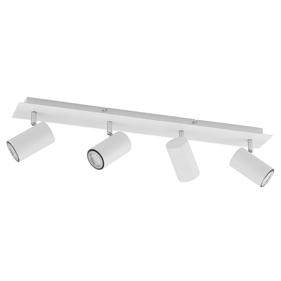 Lindby loftspot Joffrey, 70 cm, hvid, 4 lyskilder, GU10