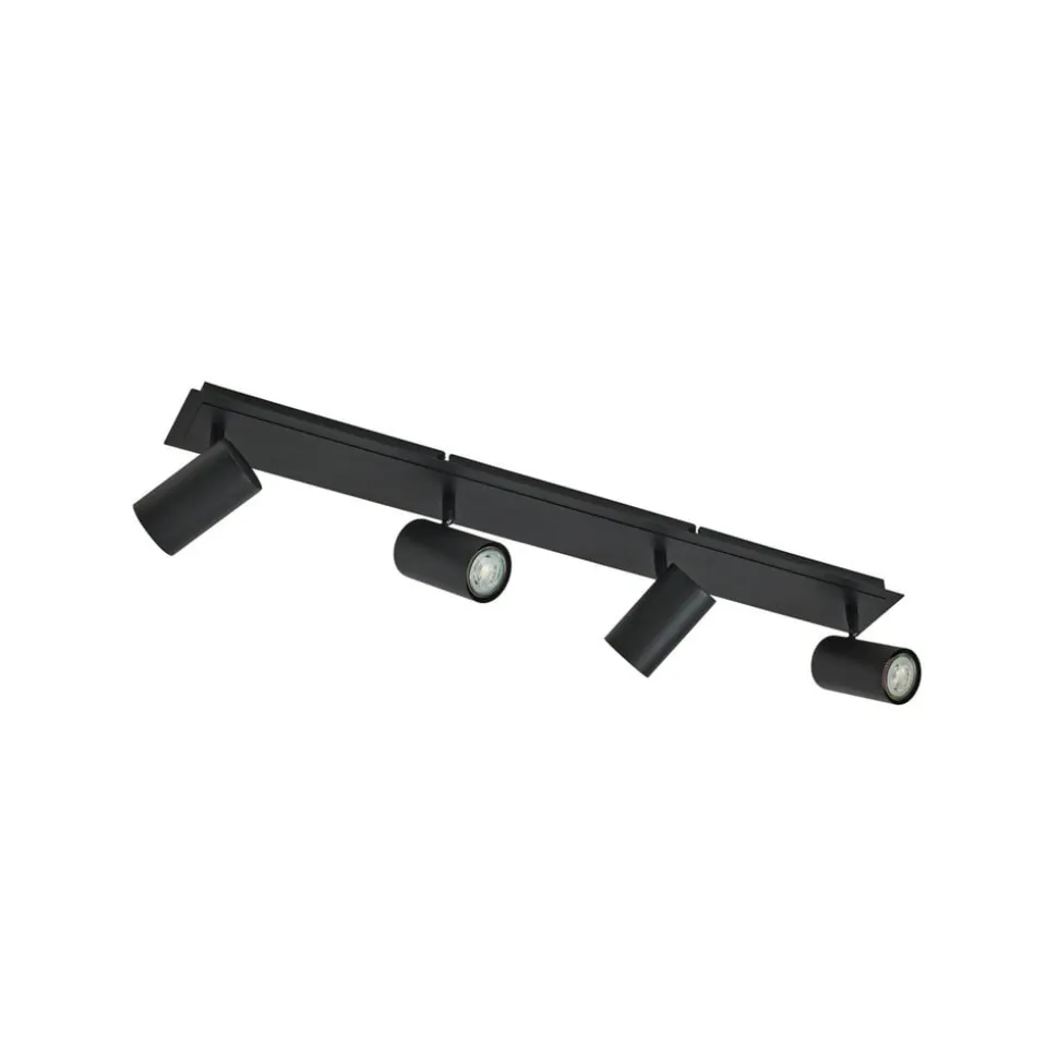 Lindby loftspot Joffrey, 80 cm, sort, 4 lyskilder, GU10