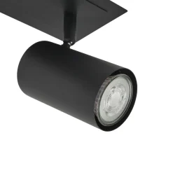 Lindby loftspot Joffrey, 80 cm, sort, 4 lyskilder, GU10