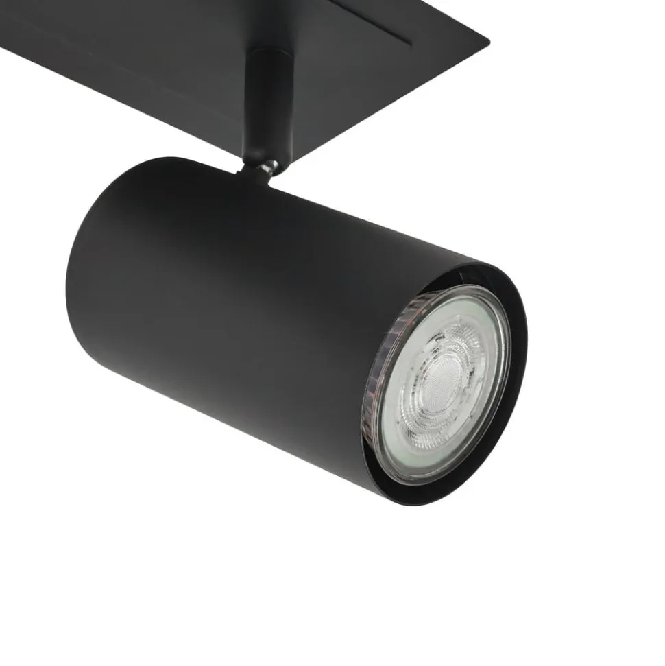 Lindby loftspot Joffrey, 80 cm, sort, 4 lyskilder, GU10