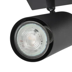 Lindby loftspot Joffrey, 80 cm, sort, 4 lyskilder, GU10