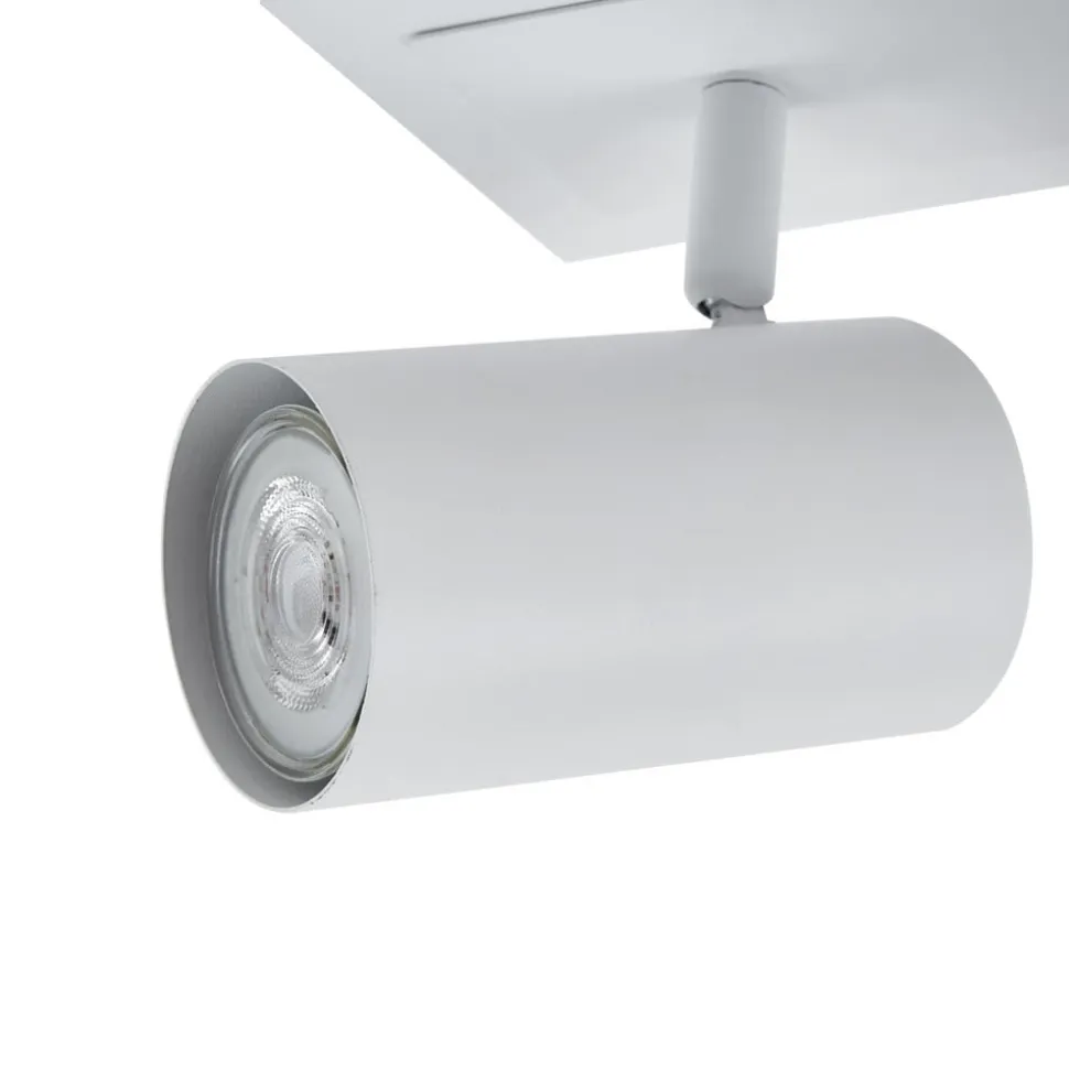 Lindby loftspot Joffrey, 80 cm, hvid, 4 lyskilder, GU10