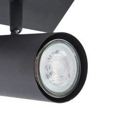 Lindby loftspot Joffrey, 70 cm, sort, 4 lyskilder, GU10
