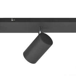 Lindby loftspot Joffrey, 116 cm, sort, 6 lyskilder, GU10
