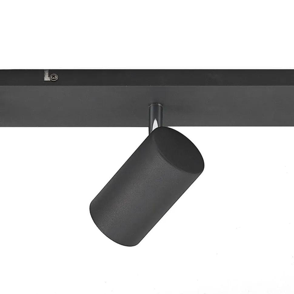 Lindby loftspot Joffrey, 116 cm, sort, 6 lyskilder, GU10