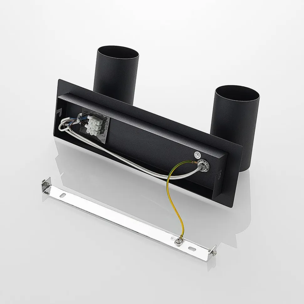 Lindby loftspot Joffrey, 31 cm, 2 lyskilder, sort, GU10