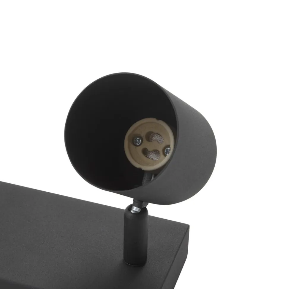 Lindby loftspot Jorell, 35 cm, sort, 3 lyskilder, metal
