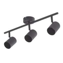 Lindby loftspot Jorell, sort, 51 cm, 3 lyskilder, GU10