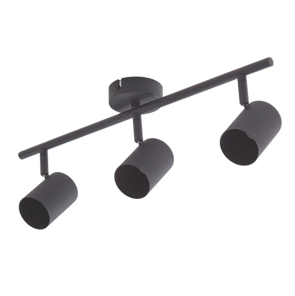 Lindby loftspot Jorell, sort, 51 cm, 3 lyskilder, GU10