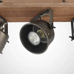 Lindby loftspot Rubinjo, 62 cm, 4 lyskilder, træ, GU10
