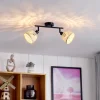 Lindby loftspot Youstin, 30 cm lang, bambus, 2-lys, E14