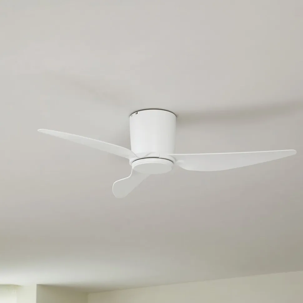 Lindby loftventilator Aulo, hvid, DC, støjsvag, Ø 123 cm