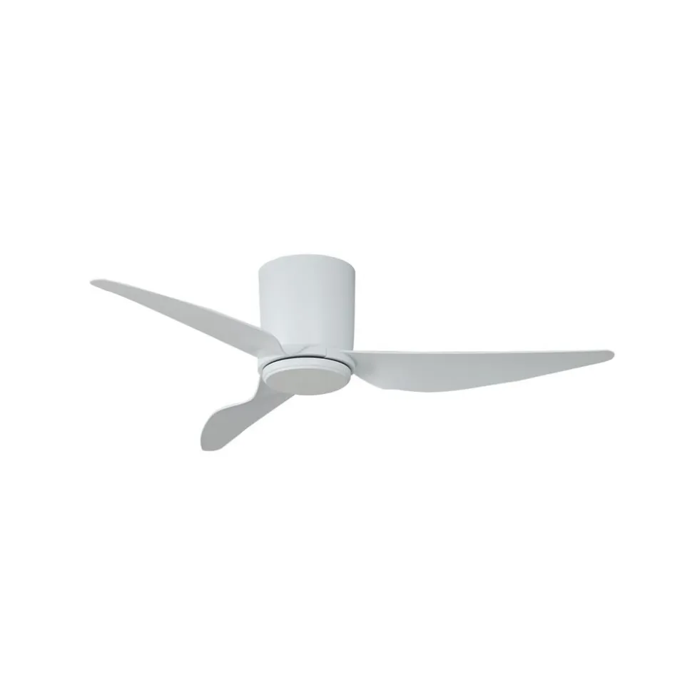 Lindby loftventilator Aulo, hvid, DC, støjsvag, Ø 123 cm
