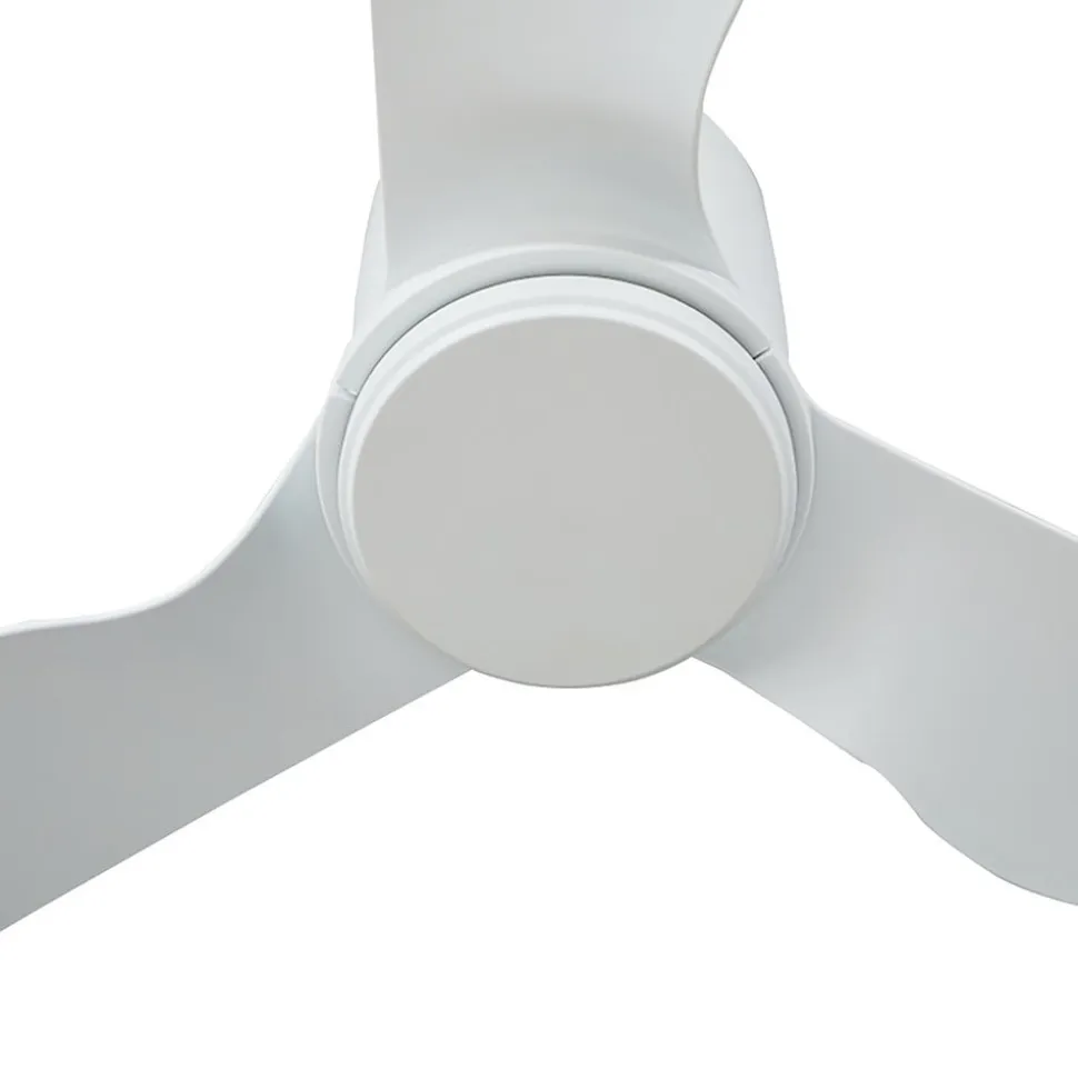 Lindby loftventilator Aulo, hvid, DC, støjsvag, Ø 123 cm