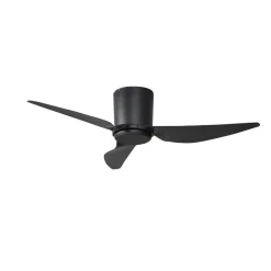 Lindby loftventilator Aulo, sort, DC, støjsvag, Ø 123 cm