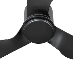 Lindby loftventilator Aulo, sort, DC, støjsvag, Ø 123 cm