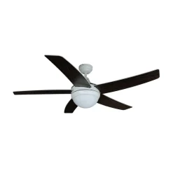 Lindby loftventilator med lys Auraya, støjsvag, hvid, 130cm