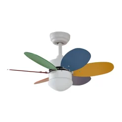 Lindby loftventilator med lys Litur, støjsvag, Ø 77 cm, E27