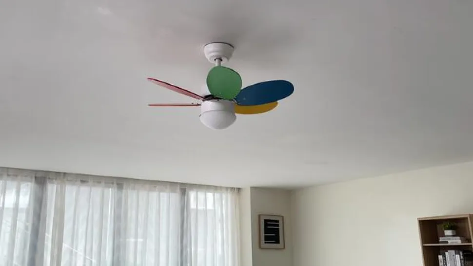 Lindby loftventilator med lys Litur, støjsvag, Ø 77 cm, E27