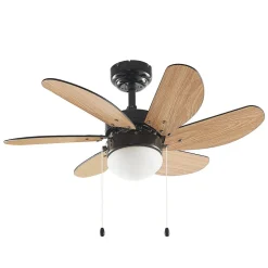 Lindby loftventilator Minja, sort, støjsvag, 78 cm, E14