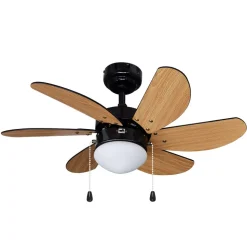 Lindby loftventilator Minja, sort, støjsvag, 78 cm, E14