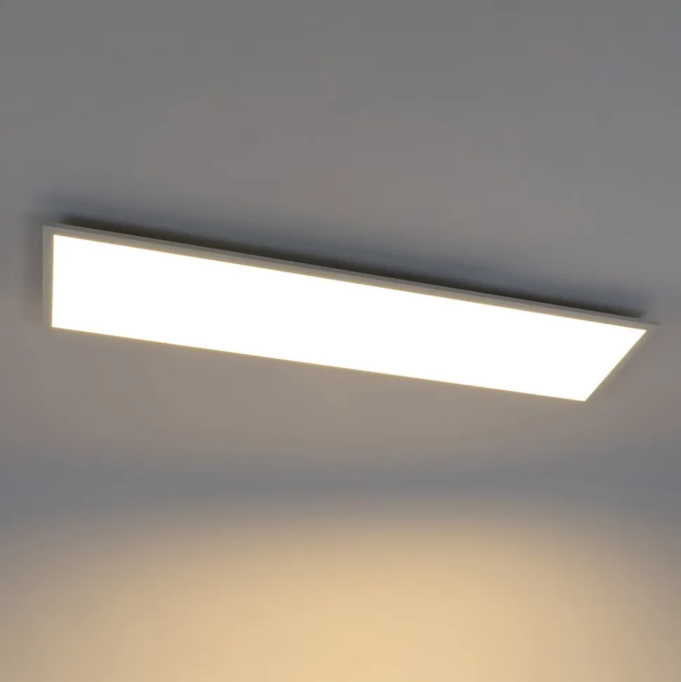 Lindby Luay LED-panel, 120 x 30 cm, hvid, 3000-6000K