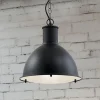 Lindby Luciane udendørs pendel, sort, aluminium, Ø 31,8 cm
