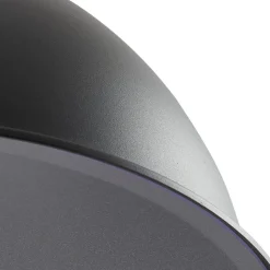 Lindby Luciane udendørs pendel, sort, aluminium, Ø 31,8 cm