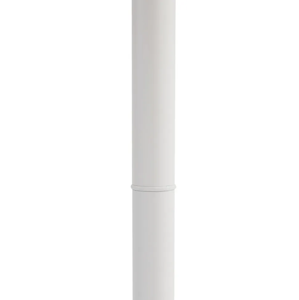 Lindby Madea udendørslampe, hvid, 2 lyskilder, 213 cm, E27, IP44
