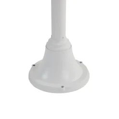 Lindby Madea udendørslampe, hvid, 2 lyskilder, 213 cm, E27, IP44