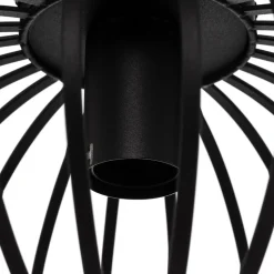 Lindby Maivi loftslampe, sort, 30 cm, jern, bur