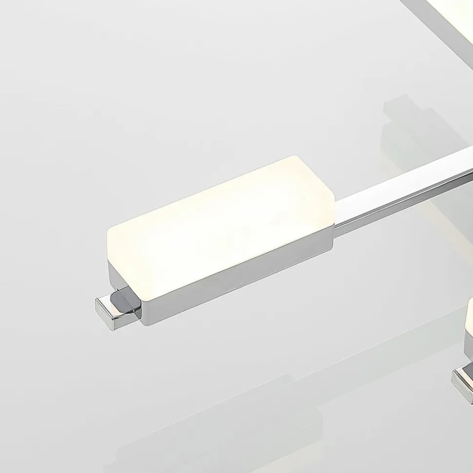 Lindby Mally LED-loftlampe i krom, 8 lyskilder