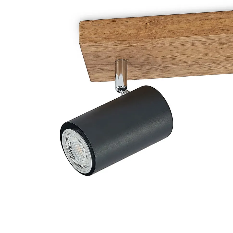 Lindby Maniva loftspot, 44 cm, 3 lyskilder, sort, GU10